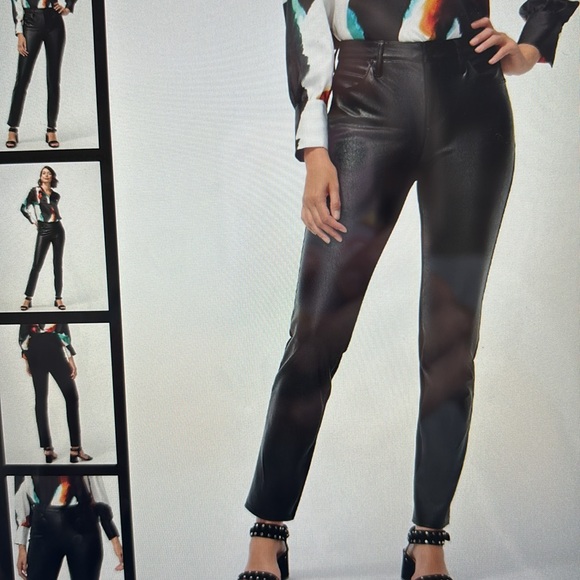 Chico’s Black faux leather pants, size 2R - Picture 7 of 7